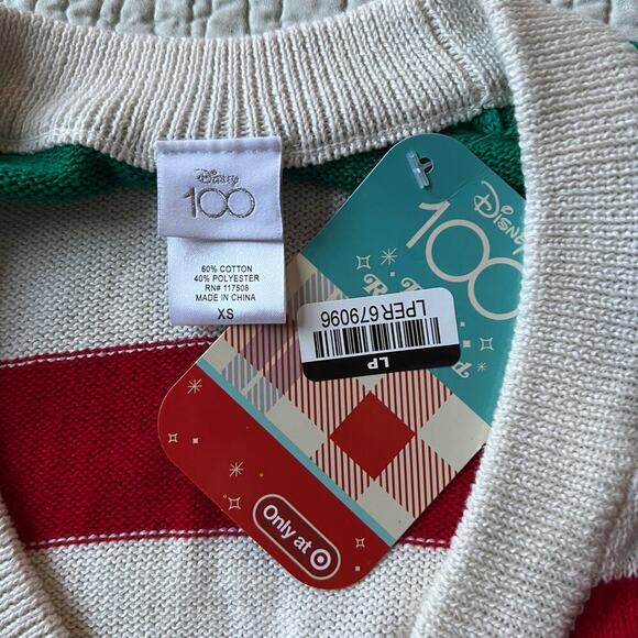 Disney 100 Striped Graphic Cardigan Women's Size XS Target NWT - Picture 9 of 9